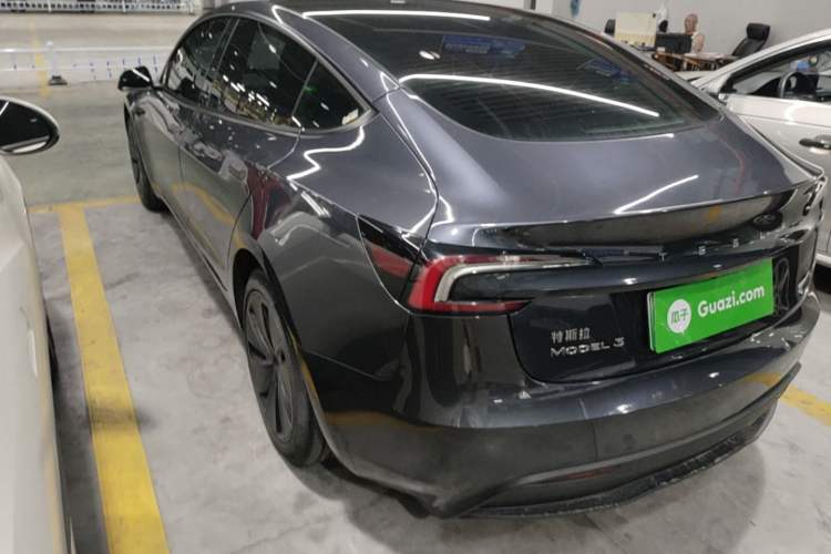 Used Tesla Model 3 2023 Rear-Wheel-Drive Version Rear Left 45 Deg