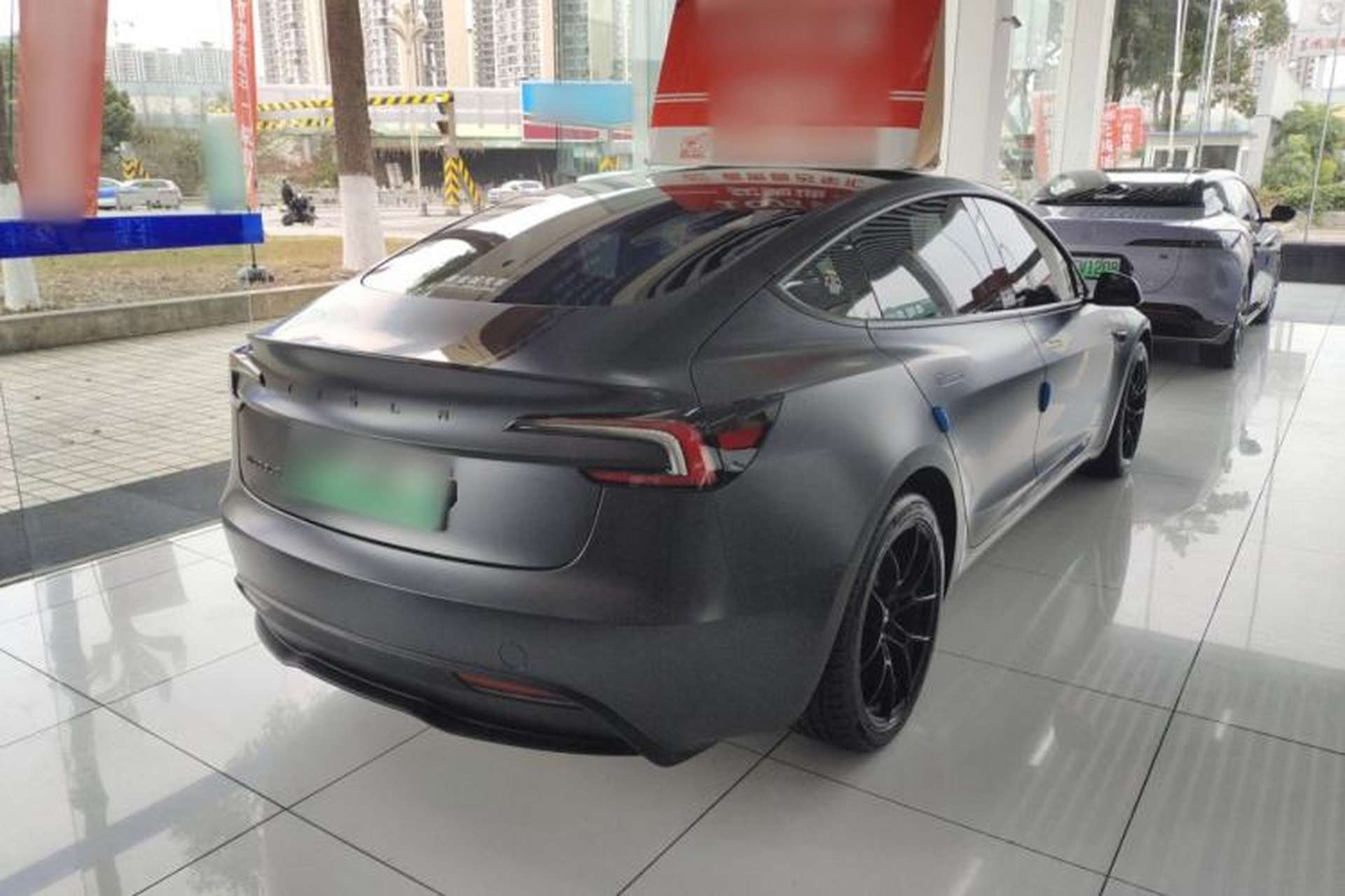 Used Tesla Model 3 2023 Long-Range All-Wheel-Drive Version Rear Right 45 Deg