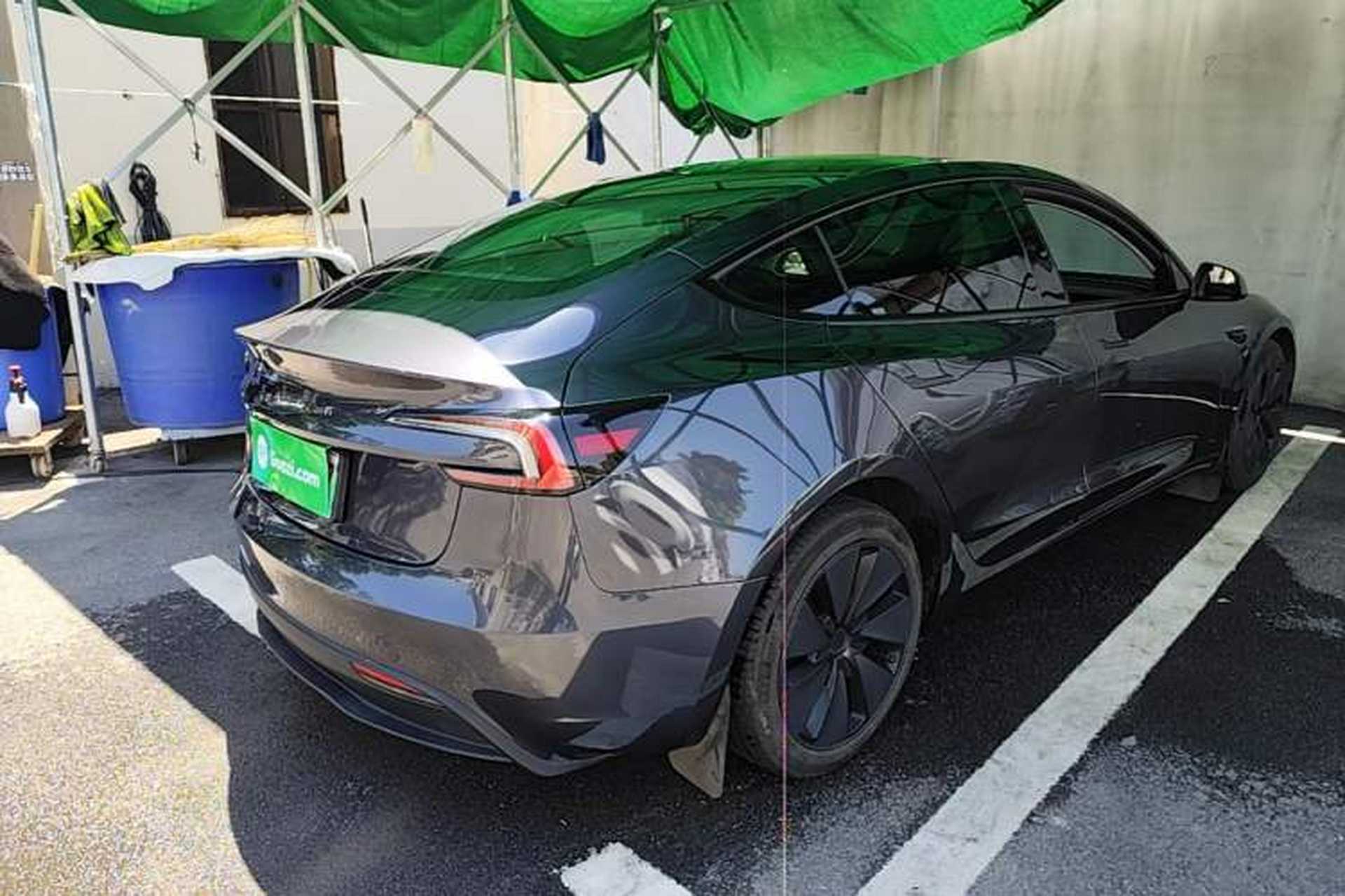 Used Tesla Model 3 2023 Rear-Wheel-Drive Version Rear Right 45 Deg
