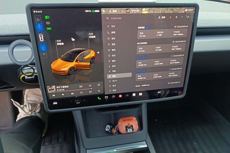 Used Tesla Model 3 2023 Rear-Wheel-Drive Version Audio And AC Panel