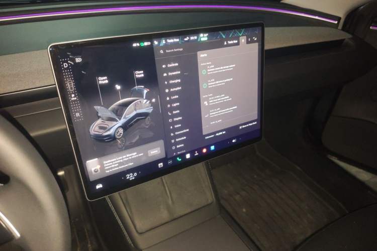 Used Tesla Model 3 2023 Long-Range All-Wheel-Drive Version Audio And AC Panel