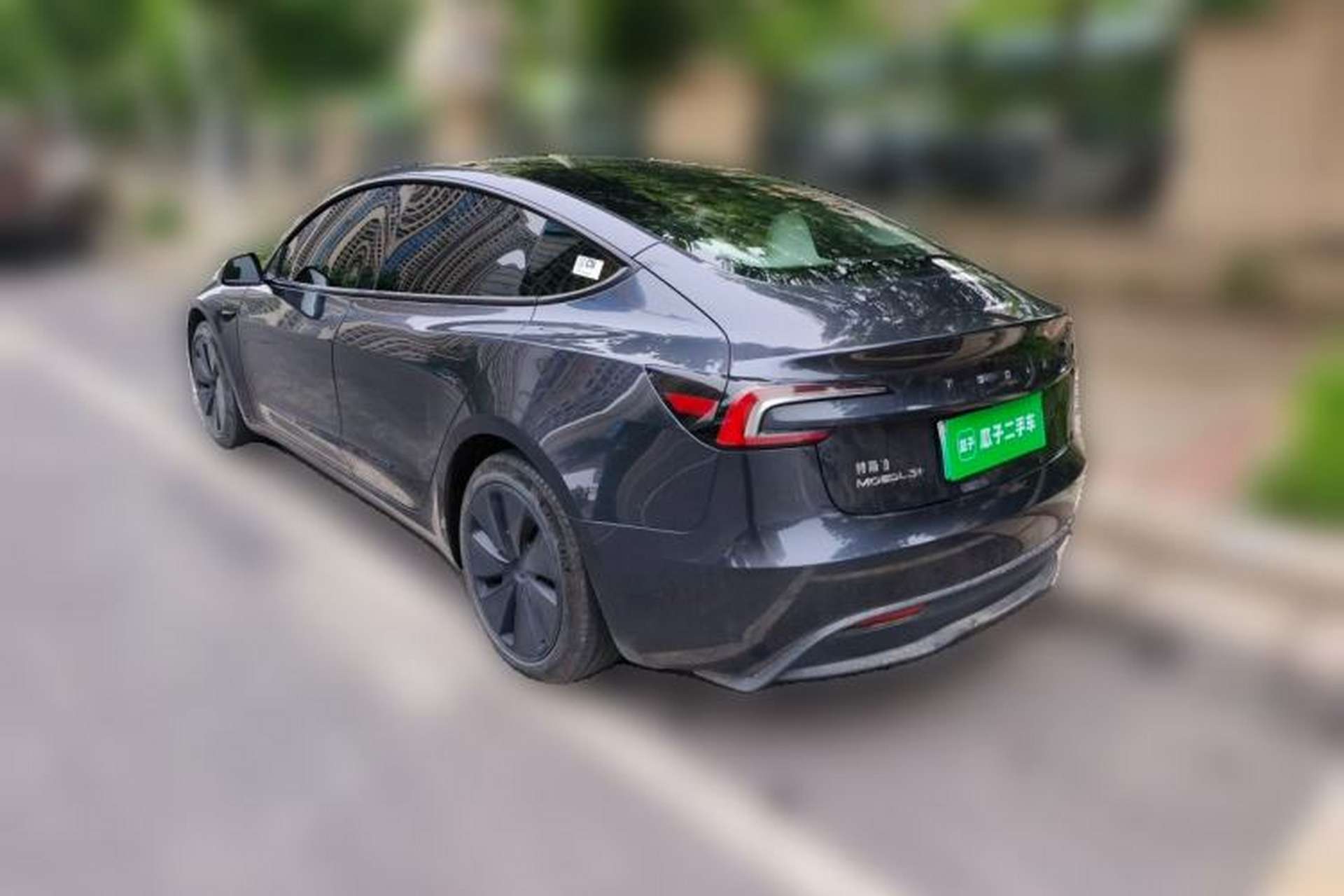 Used Tesla Model 3 2023 Long-Range All-Wheel-Drive Version Rear Left 45 Deg
