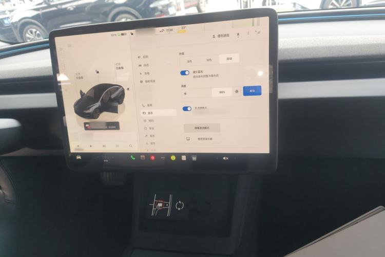 Used Tesla Model 3 2023 Long-Range All-Wheel-Drive Version Audio And AC Panel