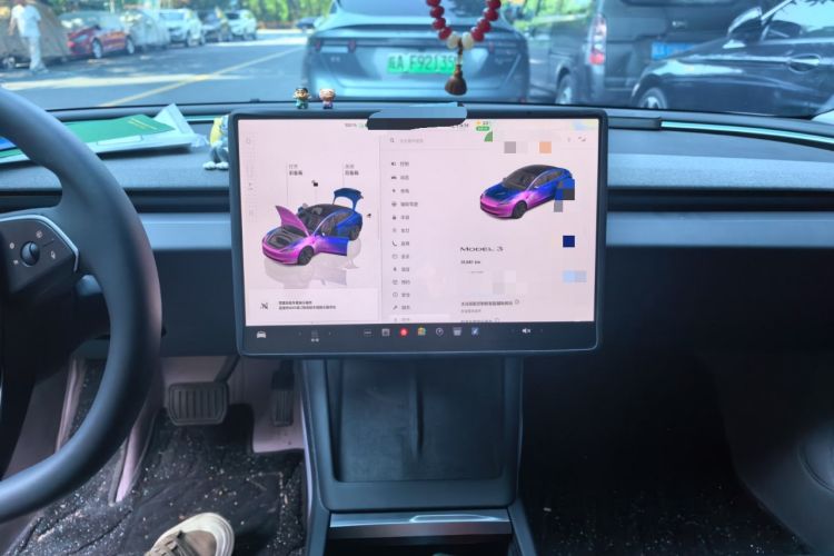 Used Tesla Model 3 2023 Rear-Wheel-Drive Version Audio And AC Panel