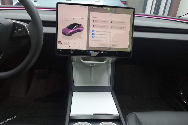 Used Tesla Model 3 2023 Long-Range All-Wheel-Drive Version Audio And AC Panel