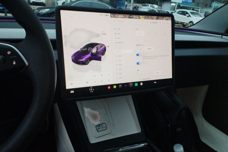 Used Tesla Model 3 2023 Long-Range All-Wheel-Drive Version Audio And AC Panel