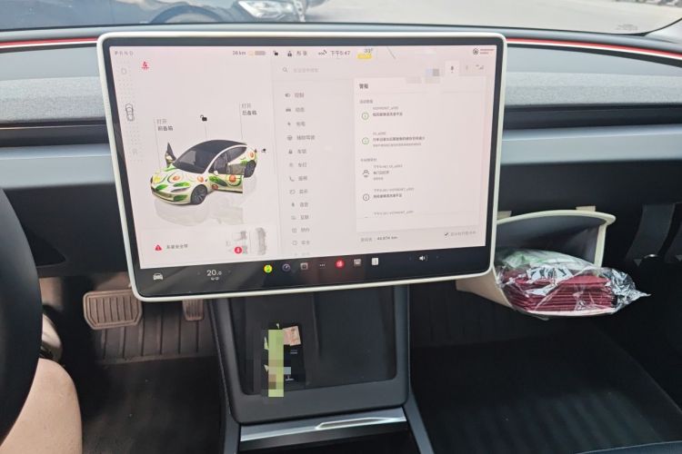 Used Tesla Model 3 2023 Rear-Wheel-Drive Version Audio And AC Panel