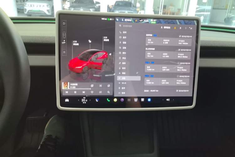 Used Tesla Model 3 2023 Rear-Wheel-Drive Version Audio And AC Panel