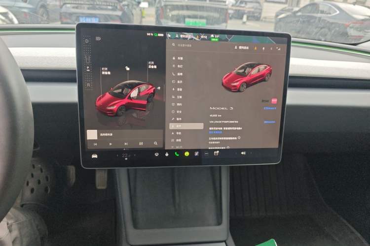 Used Tesla Model 3 2023 Rear-Wheel-Drive Version Audio And AC Panel
