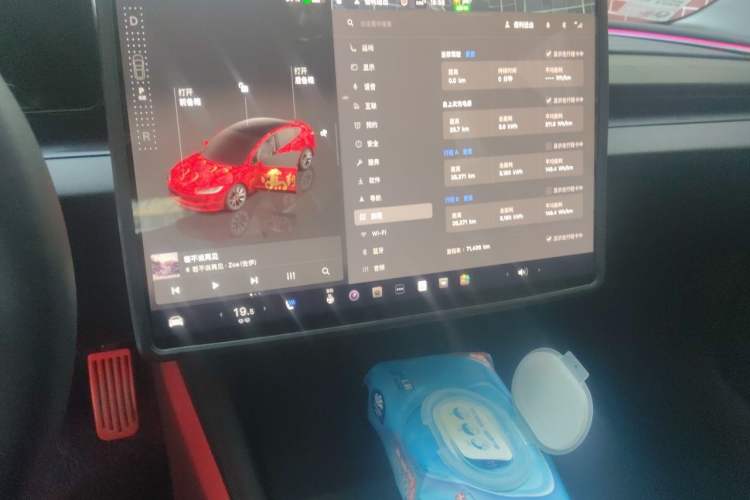 Used Tesla Model 3 2023 Rear-Wheel-Drive Version Audio And AC Panel