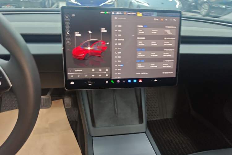 Used Tesla Model 3 2023 Long-Range All-Wheel-Drive Version Audio And AC Panel