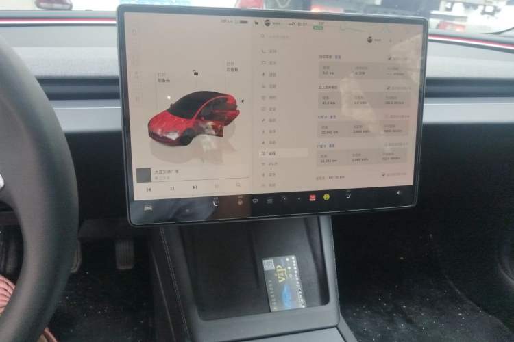 Used Tesla Model 3 2023 Rear-Wheel-Drive Version Audio And AC Panel