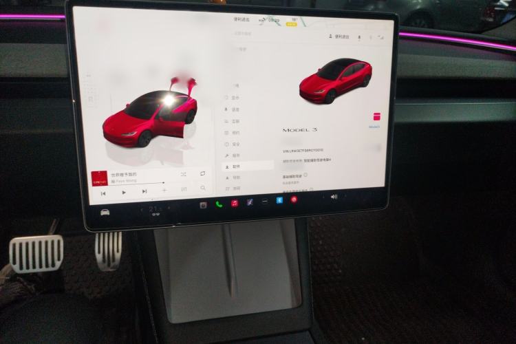 Used Tesla Model 3 2023 Rear-Wheel-Drive Version Audio And AC Panel
