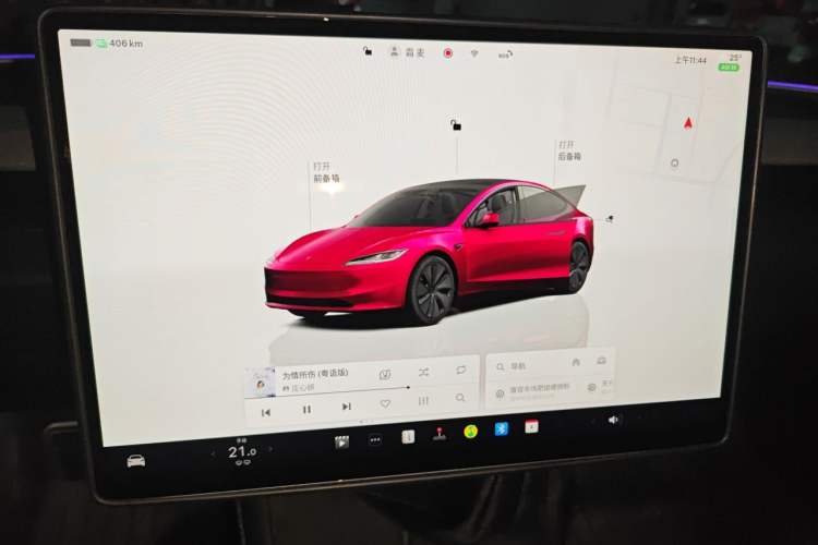 Used Tesla Model 3 2023 Rear-Wheel-Drive Version Audio And AC Panel