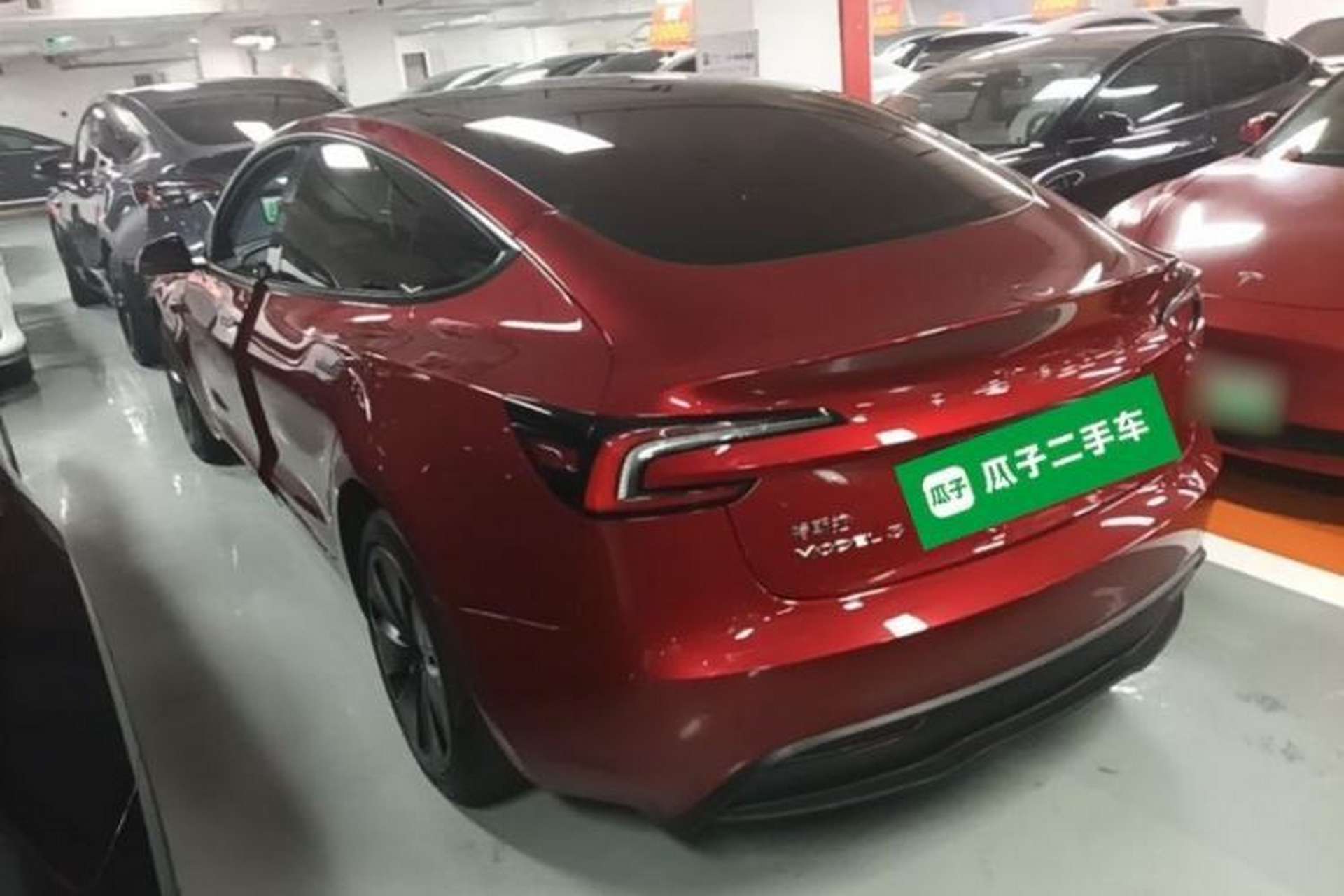 Used Tesla Model 3 2023 Rear-Wheel-Drive Version Rear Left 45 Deg