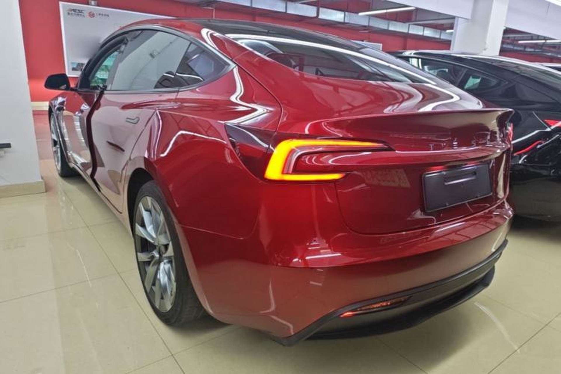 Used Tesla Model 3 2023 Long-Range All-Wheel-Drive Version Rear Left 45 Deg