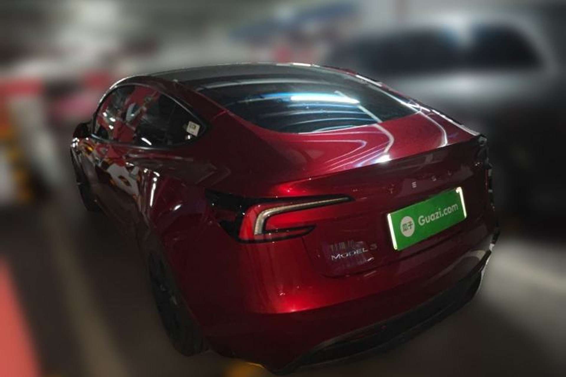 Used Tesla Model 3 2023 Rear-Wheel-Drive Version Rear Left 45 Deg