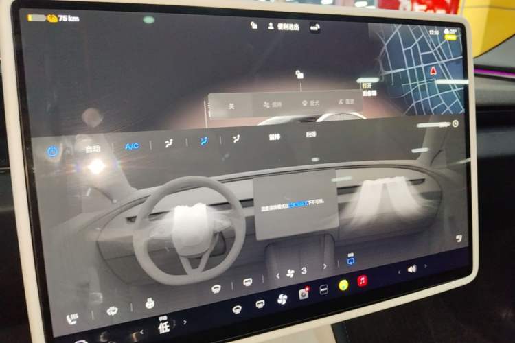 Used Tesla Model 3 2023 Rear-Wheel-Drive Version Audio And AC Panel