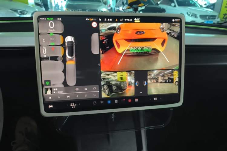 Used Tesla Model 3 2023 Rear-Wheel-Drive Version Audio And AC Panel