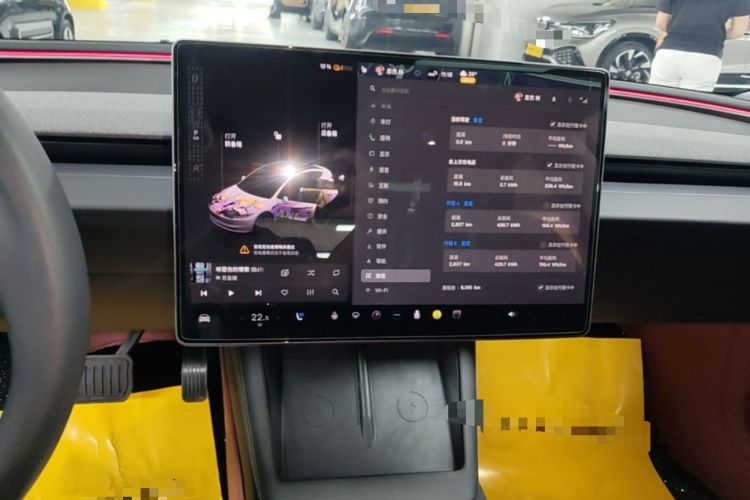 Used Tesla Model 3 2023 Long-Range All-Wheel-Drive Version Audio And AC Panel