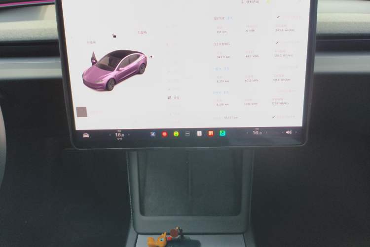 Used Tesla Model 3 2023 Rear-Wheel-Drive Version Audio And AC Panel