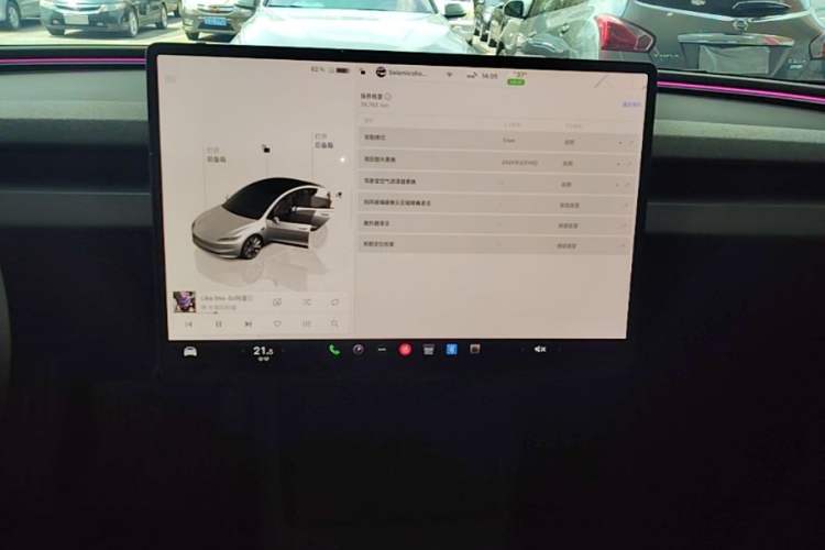 Used Tesla Model 3 2023 Rear-Wheel-Drive Version Audio And AC Panel