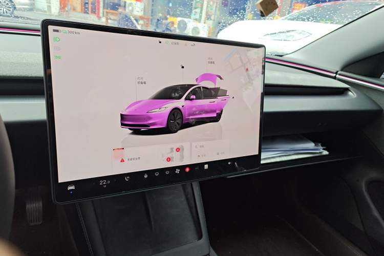 Used Tesla Model 3 2023 Rear-Wheel-Drive Version Audio And AC Panel