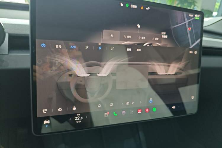 Used Tesla Model 3 2023 Long-Range All-Wheel-Drive Version Audio And AC Panel
