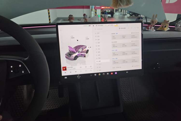 Used Tesla Model 3 2023 Rear-Wheel-Drive Version Audio And AC Panel
