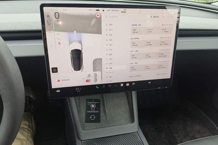 Used Tesla Model 3 2023 Rear-Wheel-Drive Version Audio And AC Panel