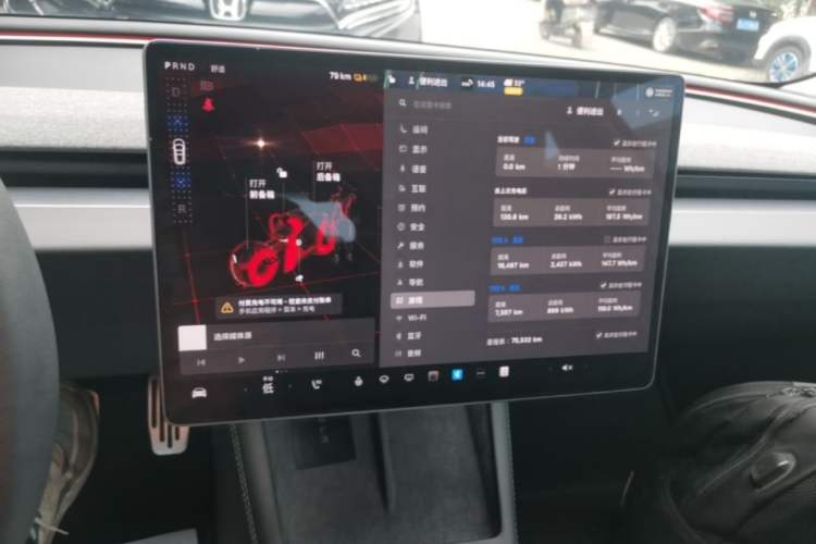 Used Tesla Model 3 2023 Rear-Wheel-Drive Version Audio And AC Panel