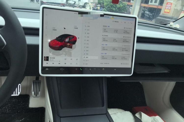 Used Tesla Model 3 2023 Rear-Wheel-Drive Version Audio And AC Panel