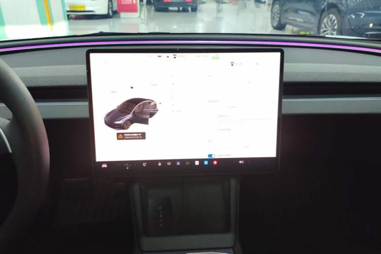 Used Tesla Model 3 2023 Long-Range All-Wheel-Drive Version Audio And AC Panel