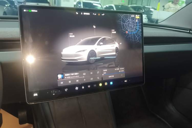 Used Tesla Model 3 2023 Rear-Wheel-Drive Version Audio And AC Panel