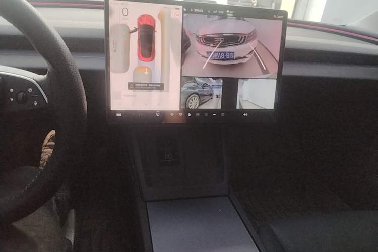 Used Tesla Model 3 2023 Long-Range All-Wheel-Drive Version Audio And AC Panel