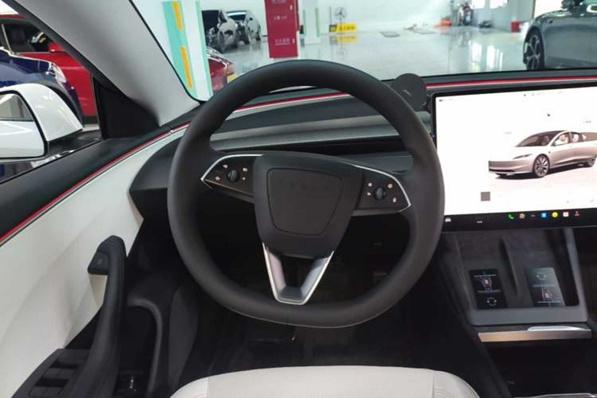Used Tesla Model 3 2023 Long-Range All-Wheel-Drive Version Steering Wheel