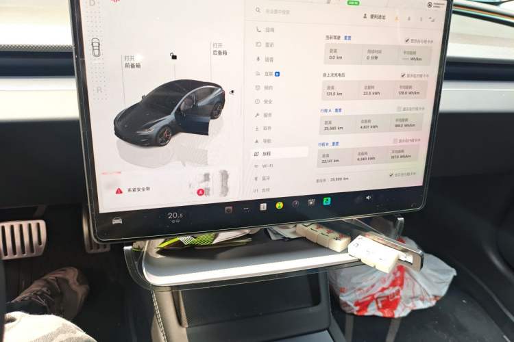 Used Tesla Model 3 2024 High-Performance All-Wheel-Drive Version Audio And AC Panel