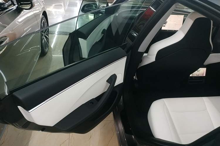 Used Tesla Model 3 2024 High-Performance All-Wheel-Drive Version Left Rear Door Interior