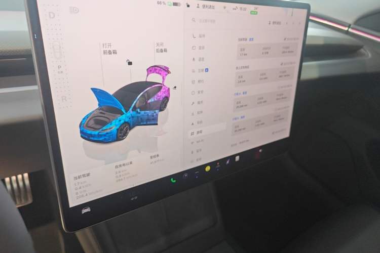 Used Tesla Model 3 2024 High-Performance All-Wheel-Drive Version Audio And AC Panel