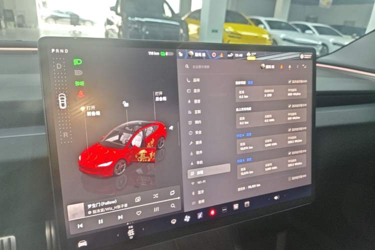 Used Tesla Model 3 2024 High-Performance All-Wheel-Drive Version Audio And AC Panel