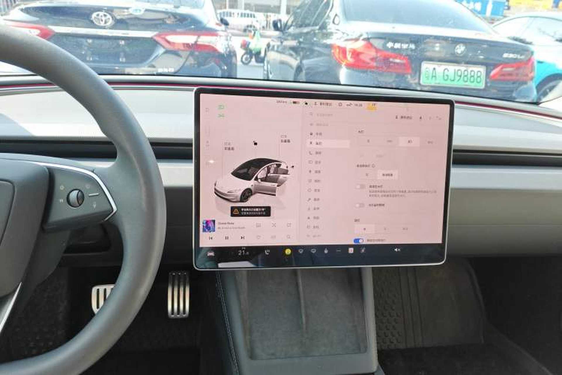 Used Tesla Model 3 2024 High-Performance All-Wheel-Drive Version Audio And AC Panel