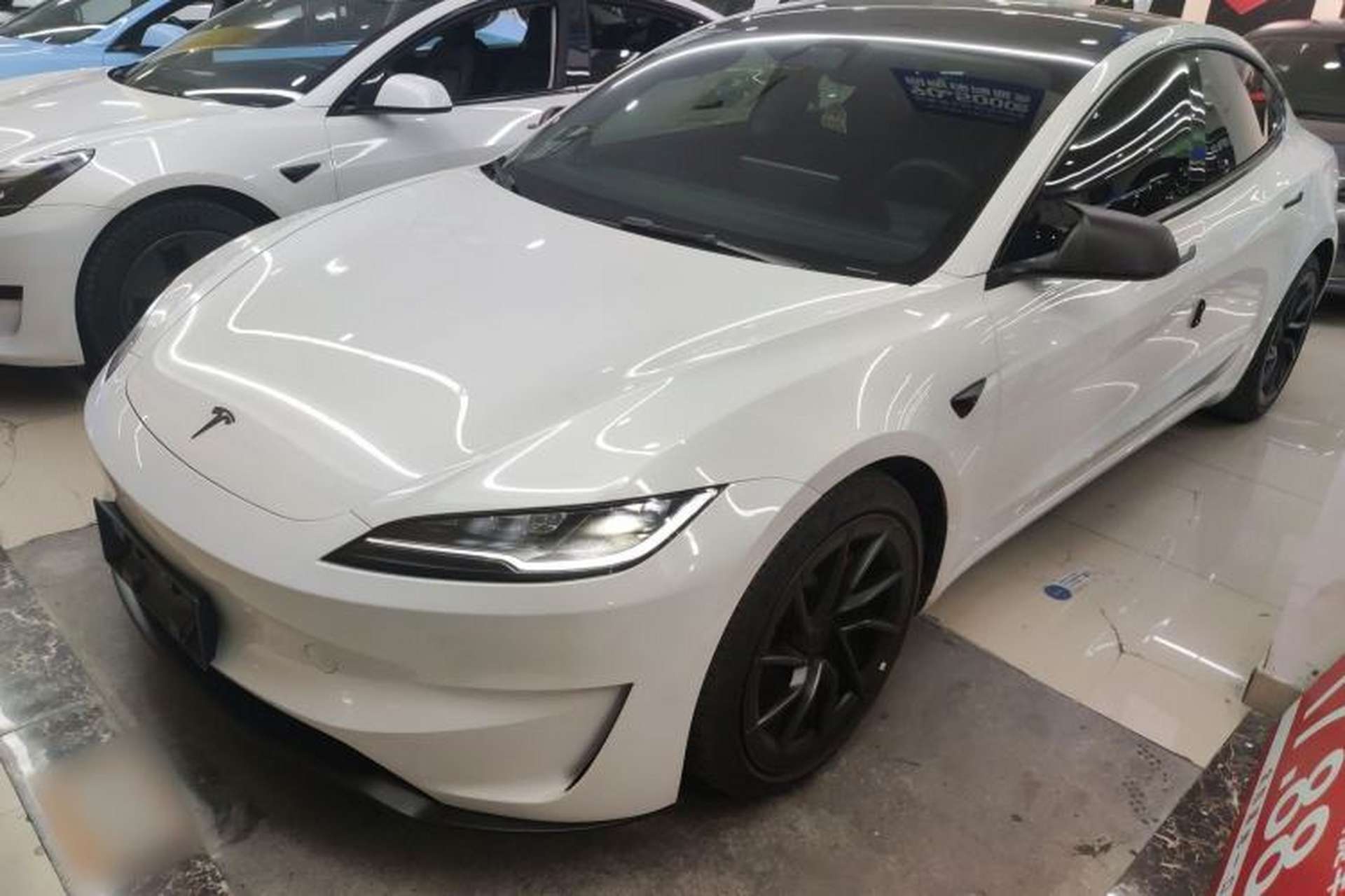 Used Tesla Model 3 2024 High-Performance All-Wheel-Drive Version Front Left 45 Deg