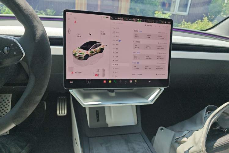 Used Tesla Model 3 2025 Model Revised Long-Range All-Wheel-Drive Version Audio And AC Panel