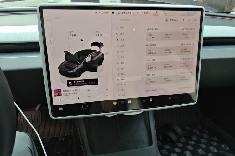 Used Tesla Model 3 2025 Model Revised Rear-Wheel-Drive Version Audio And AC Panel