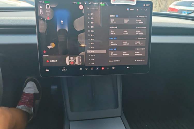 Used Tesla Model 3 2025 Model Revised Long-Range Rear-Wheel-Drive Version Audio And AC Panel