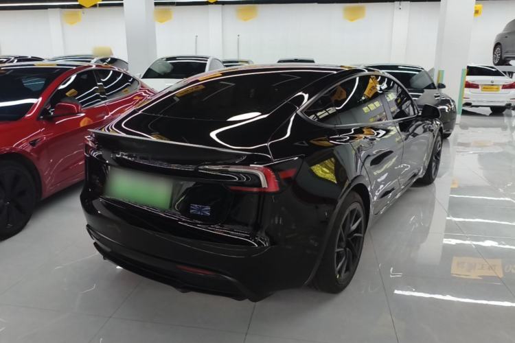 Used Tesla Model 3 2025 Model Revised High-Performance All-Wheel-Drive Version Rear Right 45 Deg