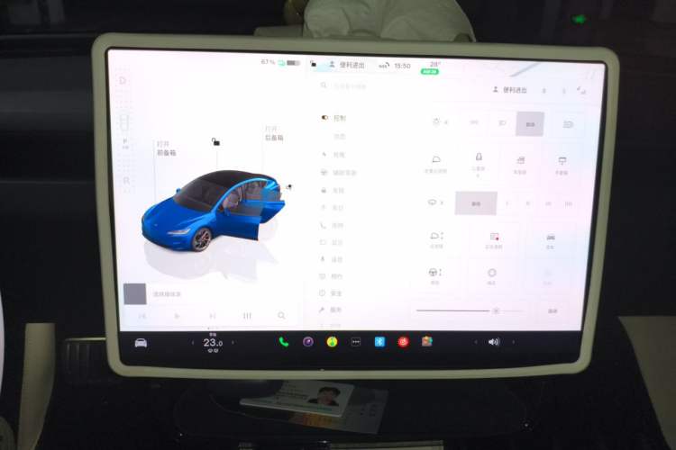 Used Tesla Model 3 2025 Model High-Performance All-Wheel-Drive Version Instrument Cluster