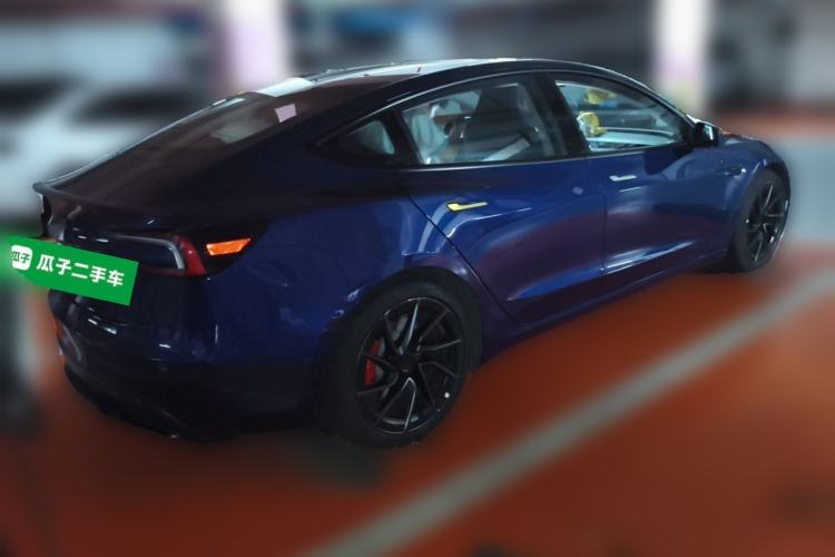 Used Tesla Model 3 2025 Model High-Performance All-Wheel-Drive Version Rear Right 45 Deg