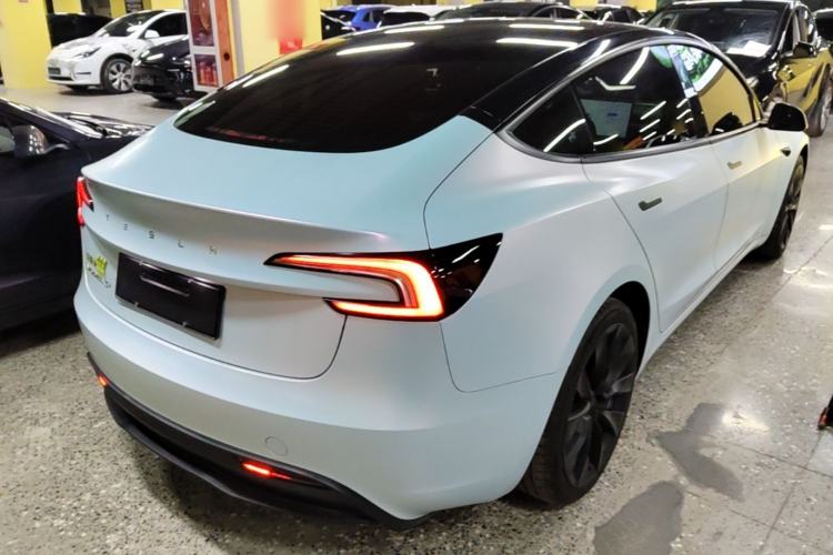 Used Tesla Model 3 2025 Model Long-Range Rear-Wheel-Drive Version Rear Right 45 Deg