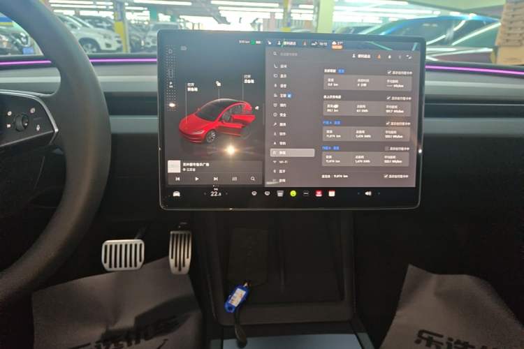 Used Tesla Model 3 2025 Rear-Wheel-Drive Version Audio And AC Panel